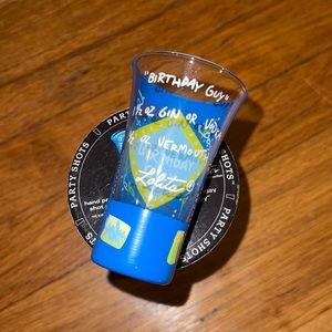 Lolita hand painted shot glass Birthday Guy